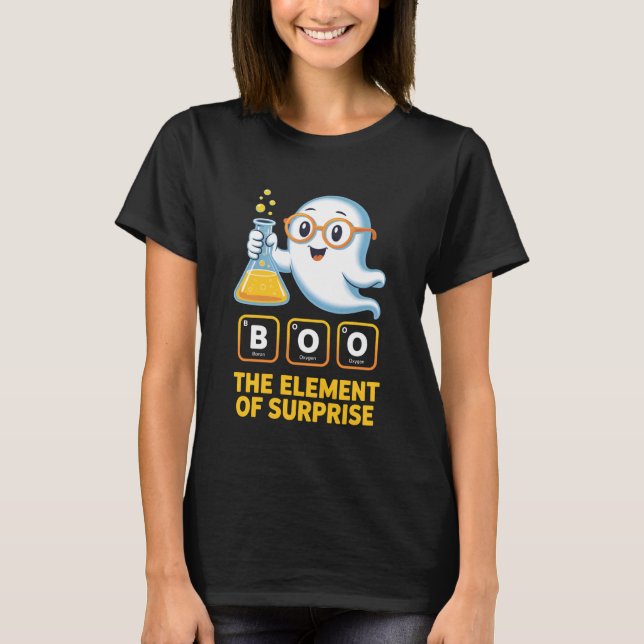 Halloween Chemistry Humor T-Shirt (Front)