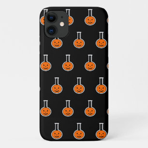Halloween Chemistry Pumpkin Pattern iPhone 11 Case