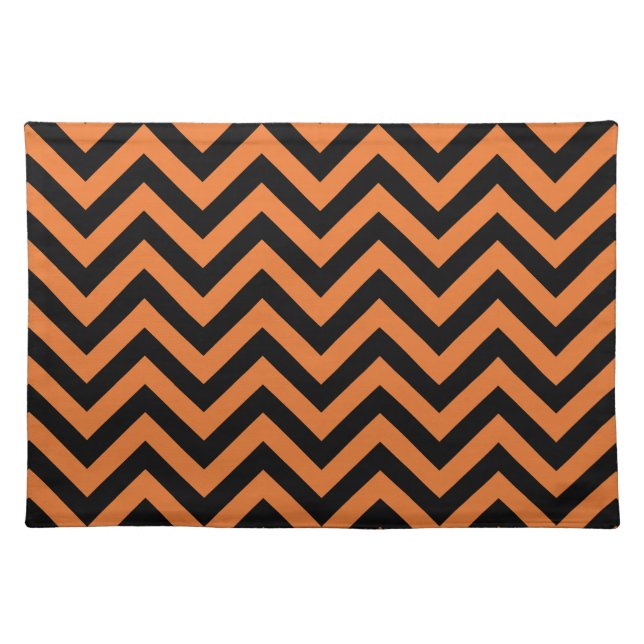 Halloween Chevron Pattern Placemat (Front)