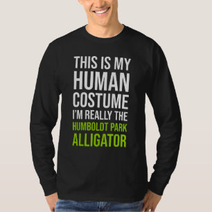 Halloween Chicago Humboldt Park Alligator Costume T-Shirt