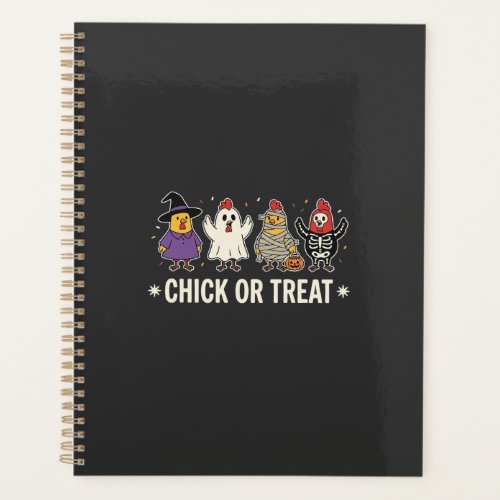 Halloween Chick or Treat Funny Chicken Costume Des Planner