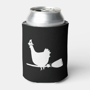 Halloween Chicken Chickens Witch Funny Gift Can Cooler