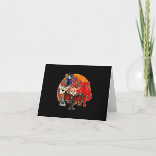 Halloween Chihuahua Costume Mommy Evil Witch Pumpk Thank You Card