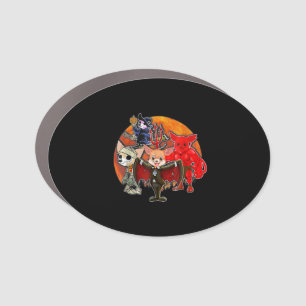 Halloween Chihuahua Costume Mummy Evil Witch Pumpk Car Magnet