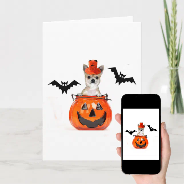 Halloween Chihuahua Dog Card Zazzle