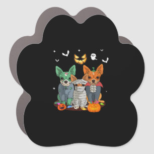 Halloween Chihuahua Dog Witch Cute Gift Dachshund Car Magnet