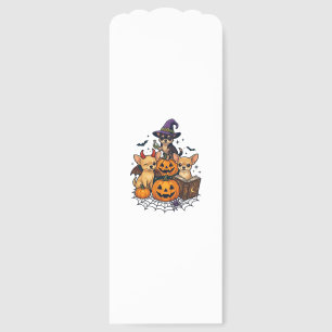 Halloween Chihuahua Dogs Pumpkins Witch Hat Spell Bookmarks