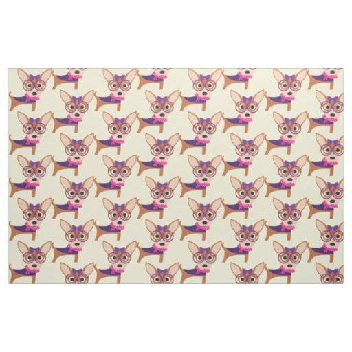 Halloween Chihuahua Fabric
