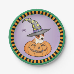 Halloween Chihuahua Paper Plates