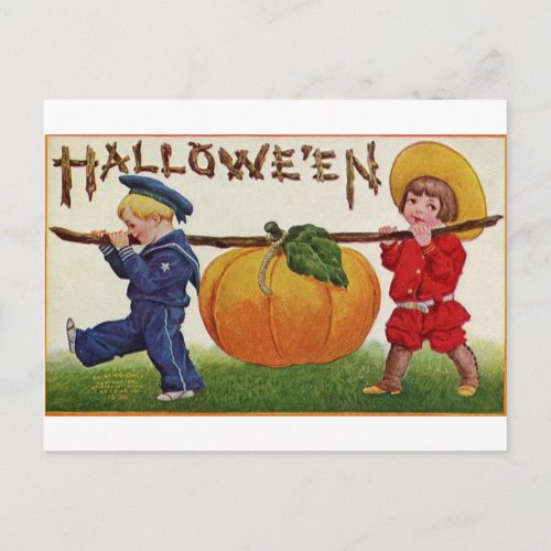Halloween Children Postcard