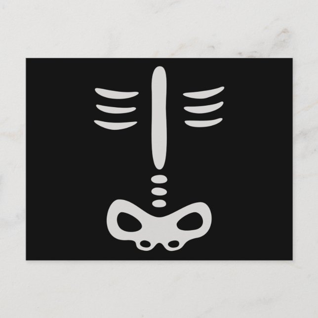 Halloween Children Skeleton Costume Postcard (Front)