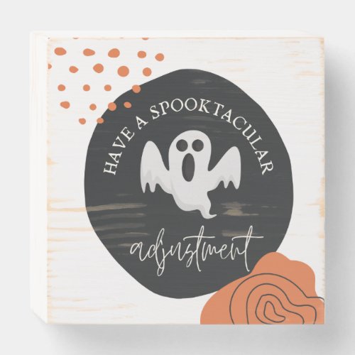 Halloween Chiropractic Chiropractic  Wooden Box Sign