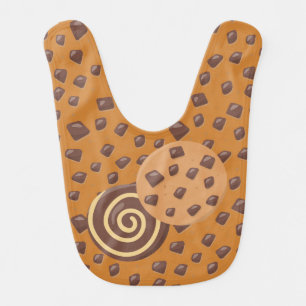 HALLOWEEN CHOCOLATE CHIPS & COOKIES BABY BIB