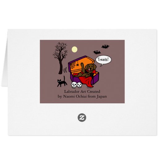 Halloween Chocolate Lab Vampire (Back Horizontal)