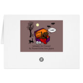 Halloween Chocolate Lab Vampire Cards (Back Horizontal)