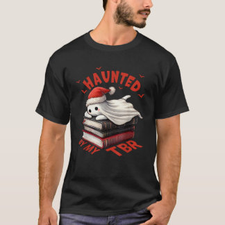Halloween Christmas Ghost Book Reading Lover Cute T-Shirt