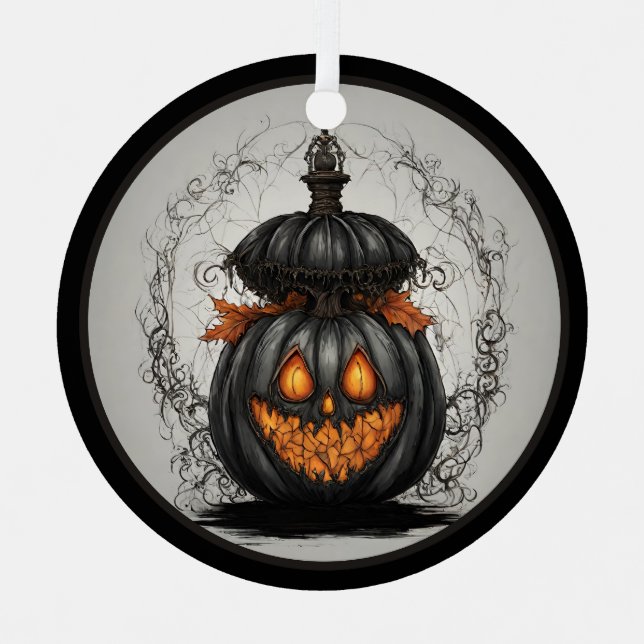 Halloween Christmas Metal Ornament (Front)
