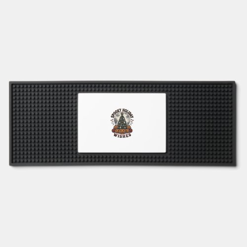 Halloween Christmas Shirt Vintage Pumpkin Tree_1 Bar Mat