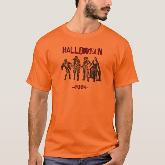 Halloween classic characters chillin' T-Shirt