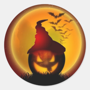 Halloween Classic Round Sticker