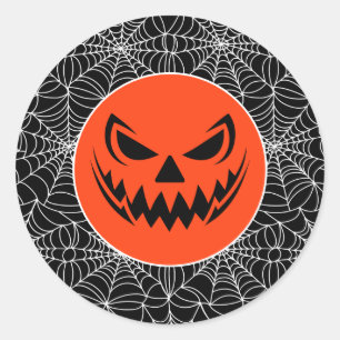 Halloween classic round sticker
