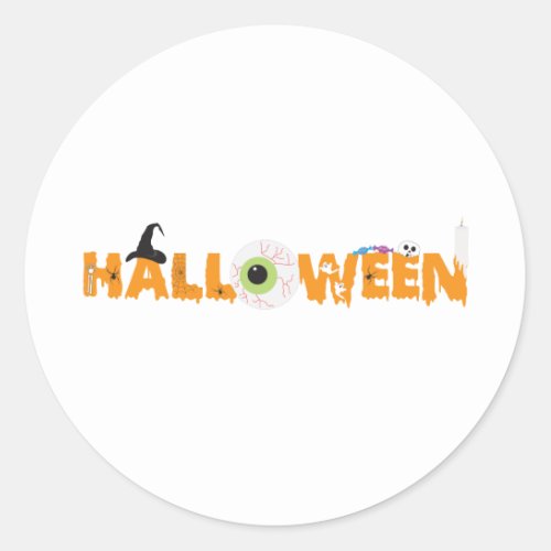 Halloween Classic Round Sticker