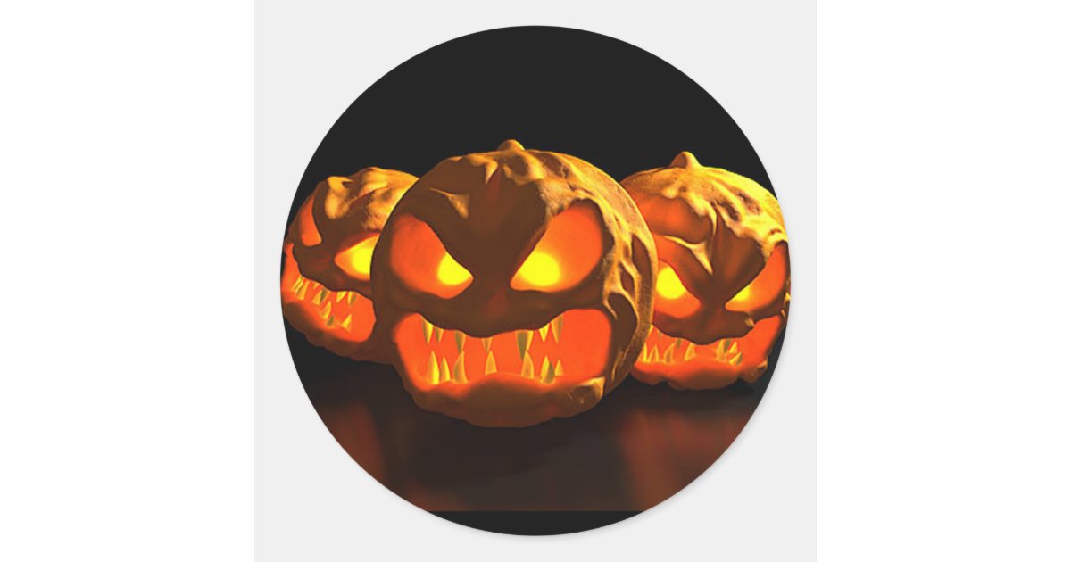 Halloween Classic Round Sticker | Zazzle