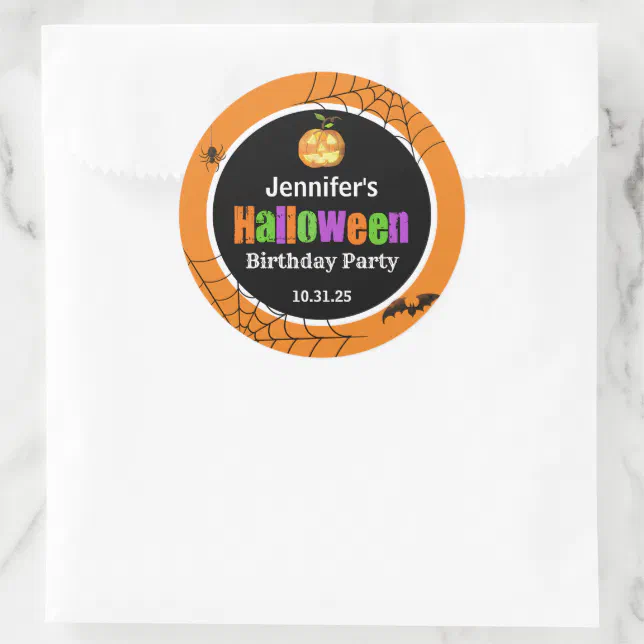 Halloween Classic Round Sticker | Zazzle