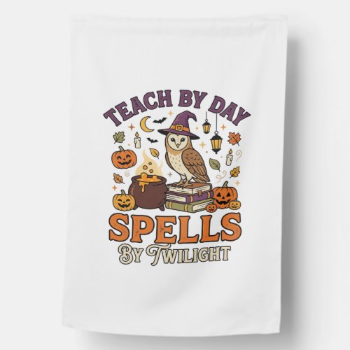 Halloween Classroom Moonlight Magic House Flag