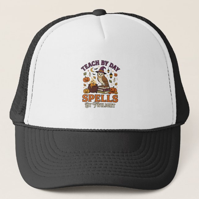 Halloween Classroom Moonlight Magic Trucker Hat (Front)