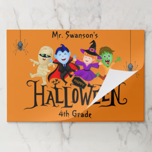 Halloween Classroom Placemats, Disposable Paper Pad