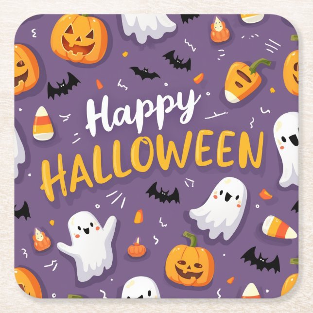 Halloween Coasters – Perfect for Party Drinks! (Front)