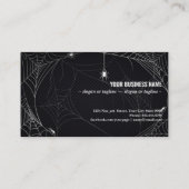 Halloween cobweb business card (Back)