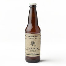 Halloween Cobweb Oil Apothecary Beer Label