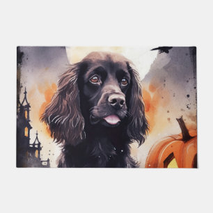 Halloween Cocker Spaniel With Pumpkins Doormat