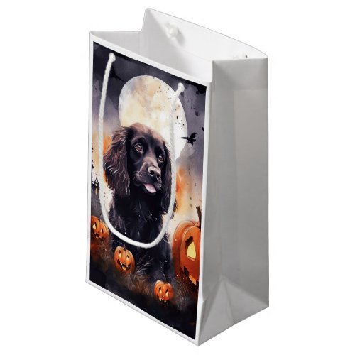 Halloween Cocker Spaniel With Pumpkins  Small Gift Bag