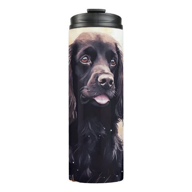 Halloween Cocker Spaniel With Pumpkins  Thermal Tumbler (Front)