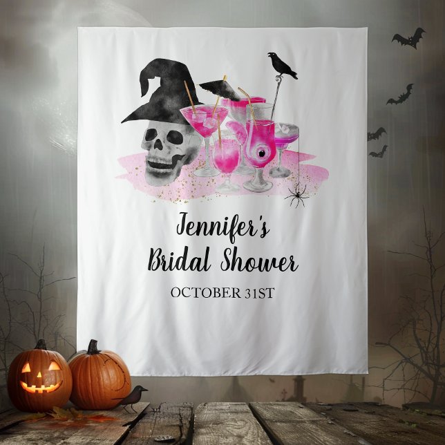Halloween Cocktail Bridal Shower Backdrop (Creator Uploaded)