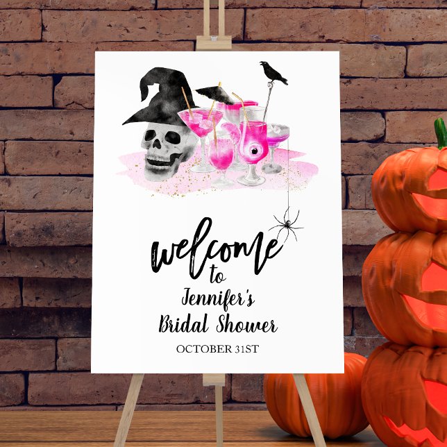 Halloween Cocktail Bridal Shower Welcome Sign (Creator Uploaded)