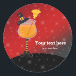 Halloween cocktail classic round sticker<br><div class="desc">Feel free to contact me if you want in different products.  Copyright ©Pretty Grafik design.</div>