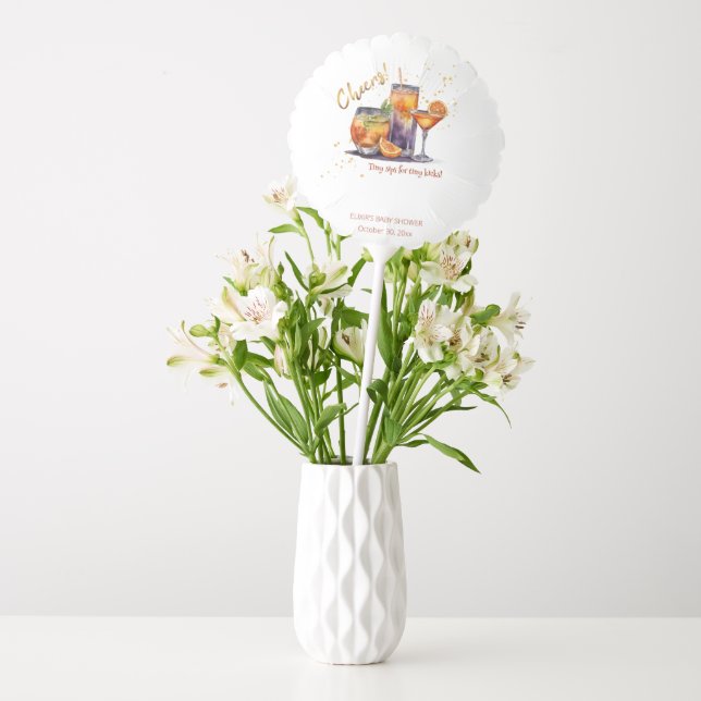 Halloween Cocktail Drinks Baby Shower Balloon (Vase)