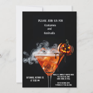 Halloween Cocktail Invitation Card – Jack O’Lanter