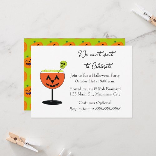 Halloween Cocktail Party Invitation