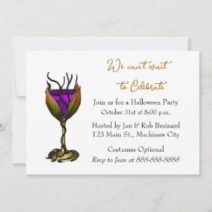 Halloween Cocktail Party Invitation
