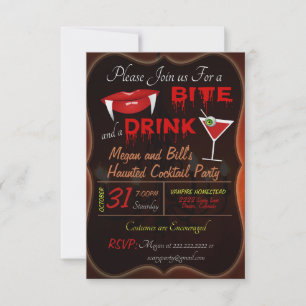 Halloween Cocktail Party Invitation