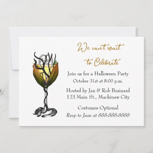 Halloween Cocktail Party Invitation