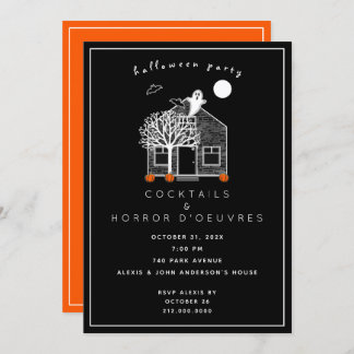 Halloween Cocktail Party Invitation