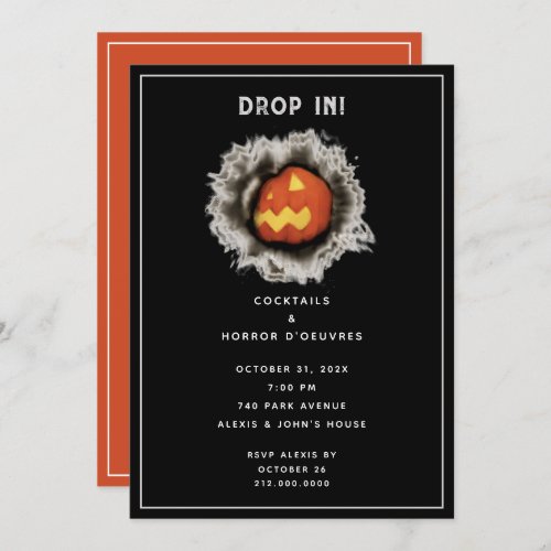 Halloween Cocktail Party Invitation