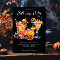 Halloween Cocktail Party Invitation