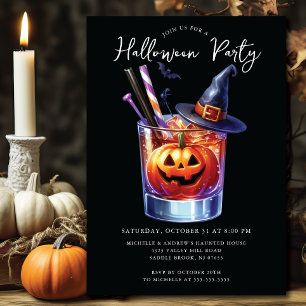 Halloween Cocktail Party Invitation